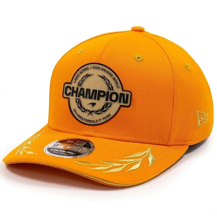 Sapca McLaren F1 New Era 2025 Lando Norris Driver World Champion One size Portocaliu
