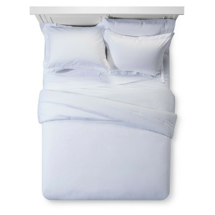 Ágynemű garnitúra, Kam-Pol, 100% pamut, 140x200cm + 50x70cm, cipzárral, többszínű