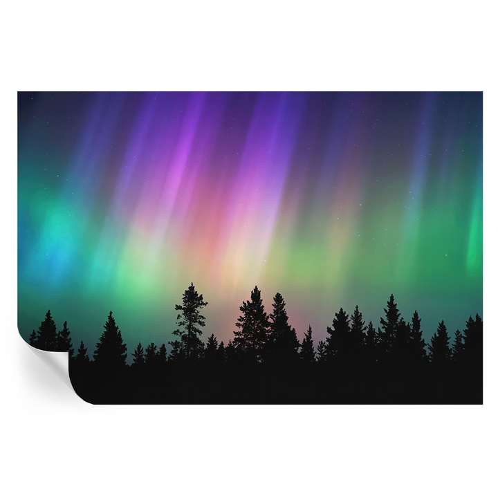 Tapet Textil Autocolant, Tulup, Cer magic, Albastru, 104 x 70 cm, Decorativ, Pentru Interior, 010170060170000284702