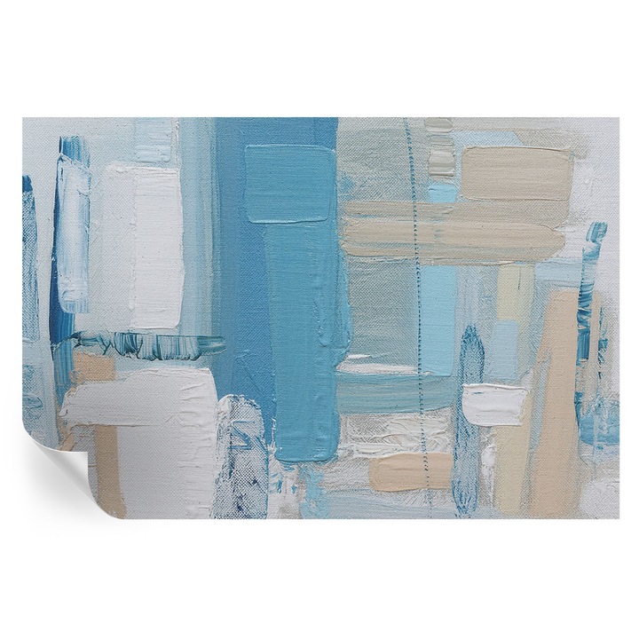 Öntapadós Tapéta Falra, Tulup, Modern harmónia, Kék, 104 x 70 cm, Dekoráció, Könnyen Tisztítható, 010170060170000284872