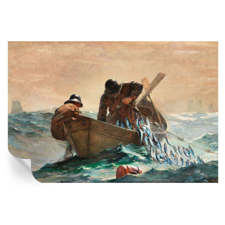 Fototapet tulup, Aventura pe mare, albastru, 104x70cm, autocolant, lavabil