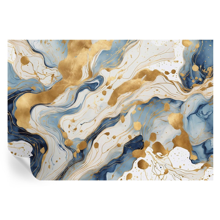 Tapet Autocolant De Perete, Tulup, Eleganta abstracta, Alb, 152 x 104 cm, Decorativ, Rezistente La Apa, Umiditate Si Pete, 010170060180000282549