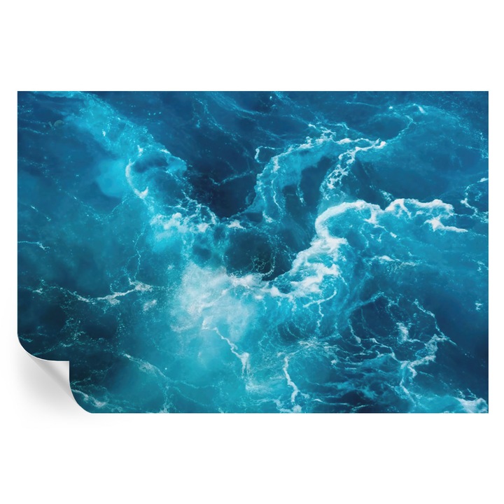 Fototapet autocolant Tulup, vartejuri marine, albastru, 152x104cm, lavabil