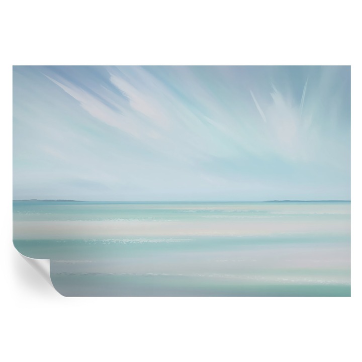 Tapet Autodeziv De Perete, Tulup, Mare calma, Albastru, 152 x 104 cm, Decorativ, Pentru Interior, 010170060180000284860