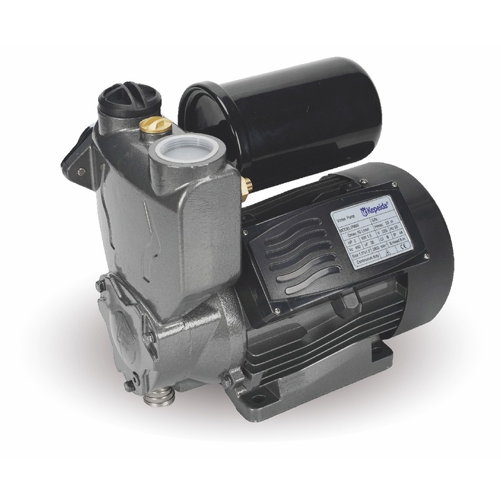 Pompa de apa de suprafata KEPEIDA PM90-1500Z, 1500 W, debit max 110 Litri/minut, inaltime maxima 60 metri, bobinaj 100% cupru, tehnologie si design italian