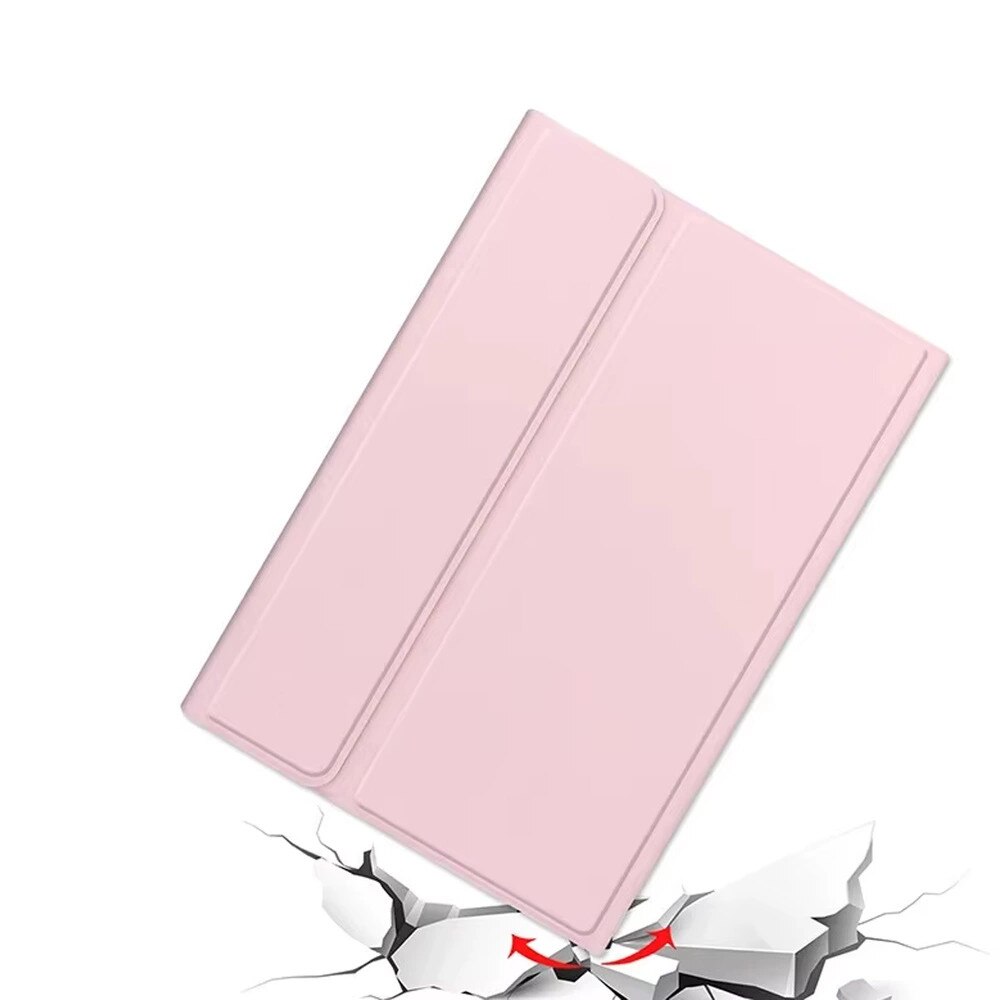 Husa cu tastatura Bluetooth si touchpad pentru iPad Air 11" (2024, 2025), roz