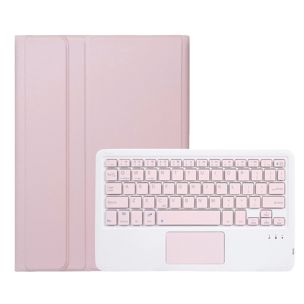 Husa cu tastatura Bluetooth si touchpad pentru iPad Air 11" (2024, 2025), roz