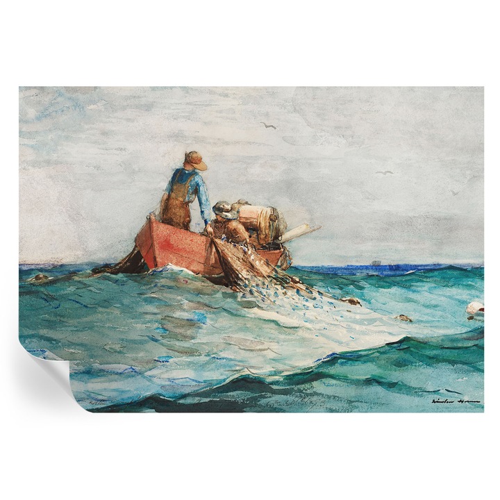 Tapet autocollant Tulup, Expediție maritimă, Albastru, 208x146cm