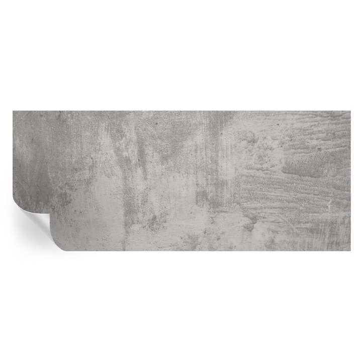 Fototapet Autocolant Tulup, Beton brut, Gri, 250x104cm