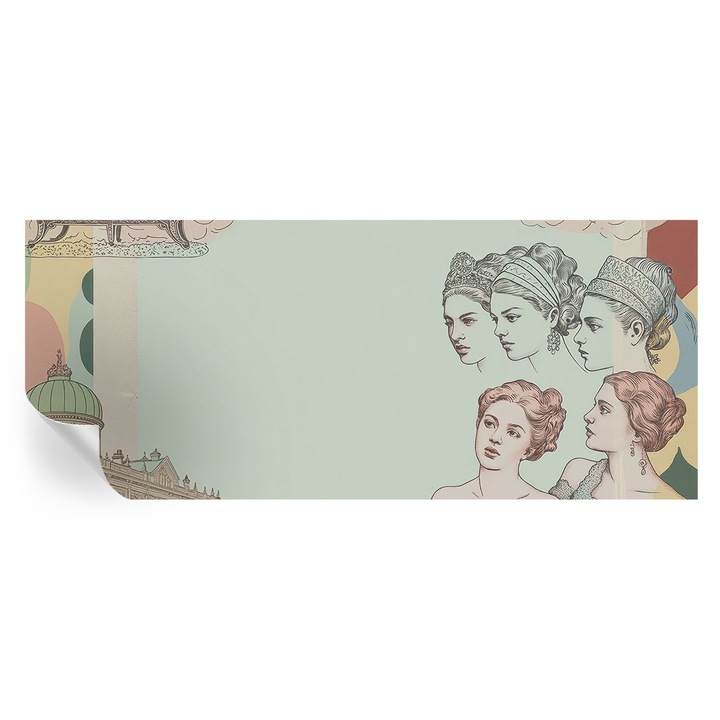 Tapet Autodeziv De Perete, Tulup, Colaj clasic, Bej, 250 x 104 cm, Decorativ, Usor De Montat Si Rezistent, 010170060020000284731