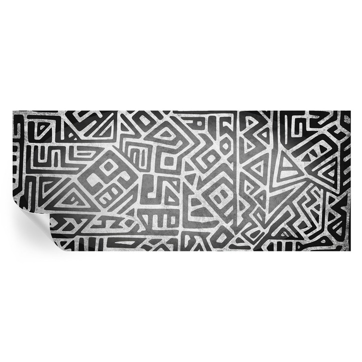 Fali Fotótapéta Autodeziv, Tulup, Labirint geometric, Multicolor, 250 x 104 cm, Decorativ, Pentru Birou, 010170060020000284897