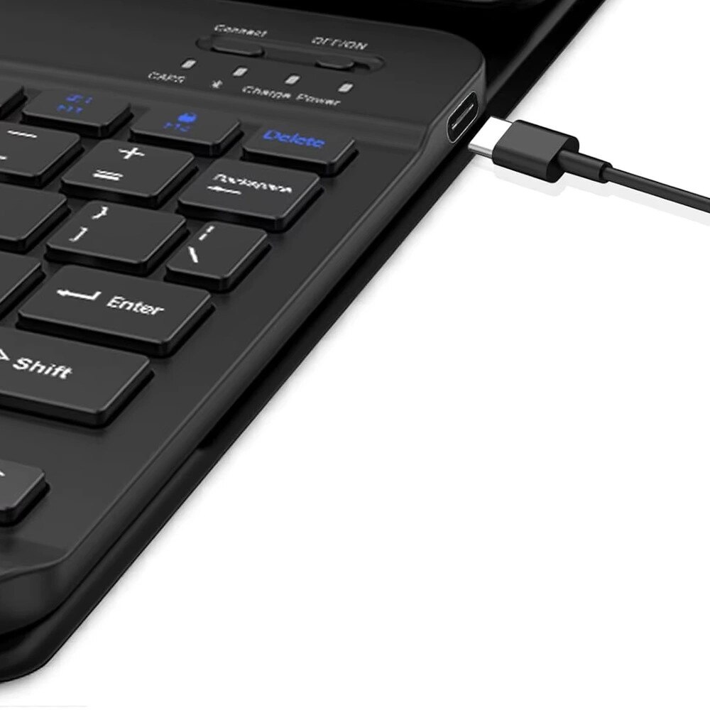 Husa cu tastatura Bluetooth pentru tableta 11.2", neagra, set complet