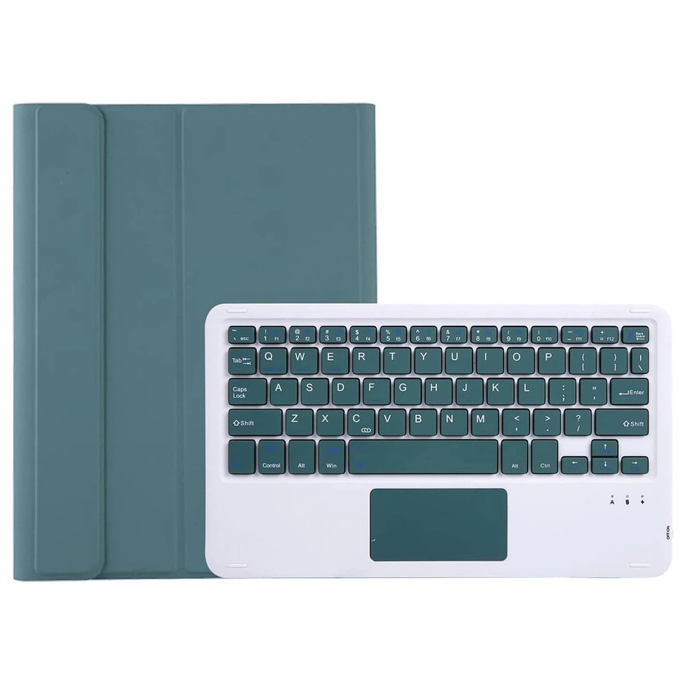 Etui cu tastatura Bluetooth pentru tableta, 11.2", ecologic, verde, set complet