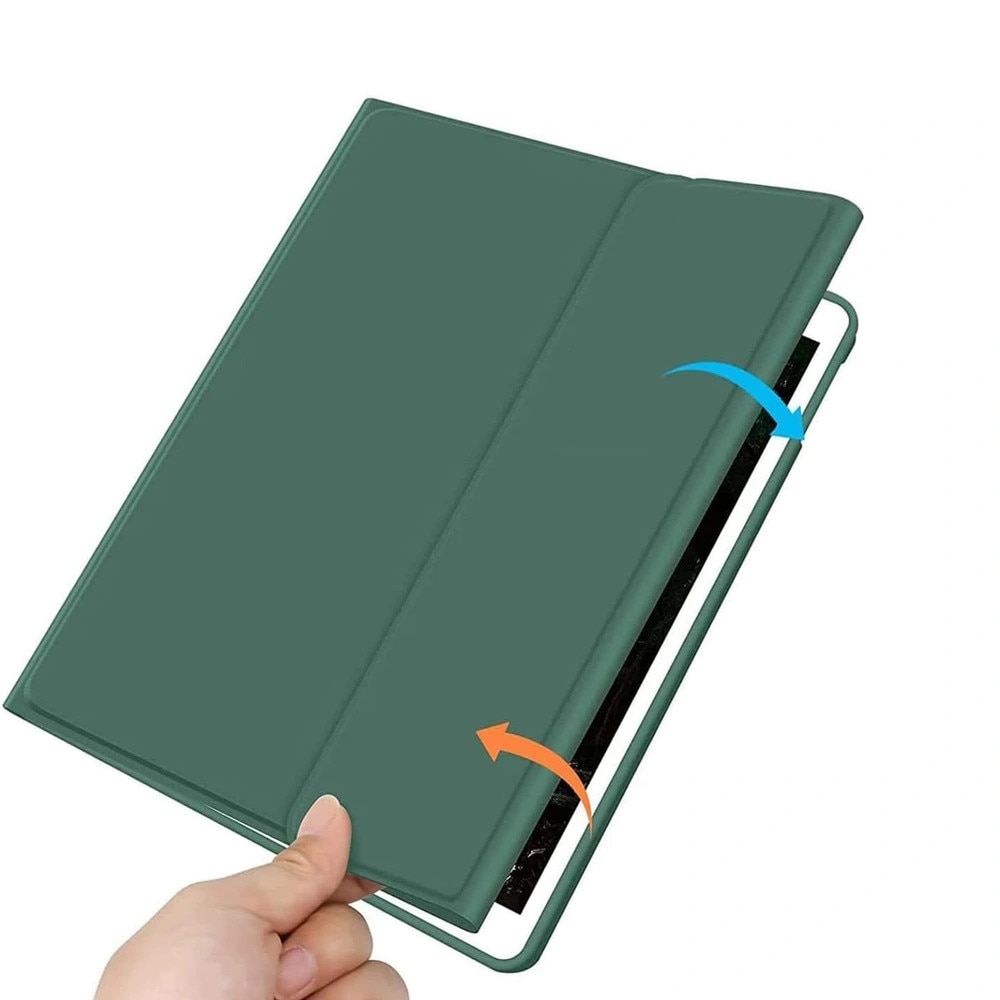 Etui cu tastatura Bluetooth pentru tableta, 11.2", ecologic, verde, set complet