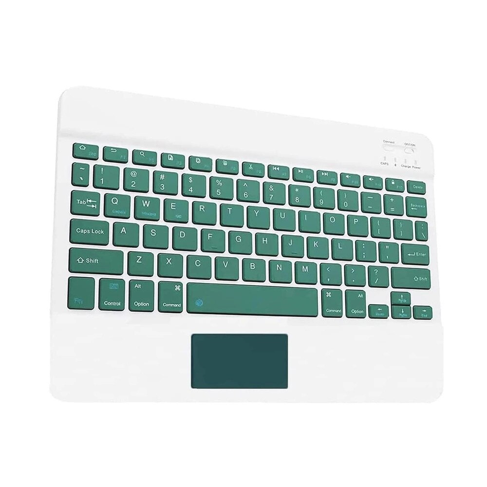 Etui cu tastatura Bluetooth pentru tableta, 11.2", ecologic, verde, set complet