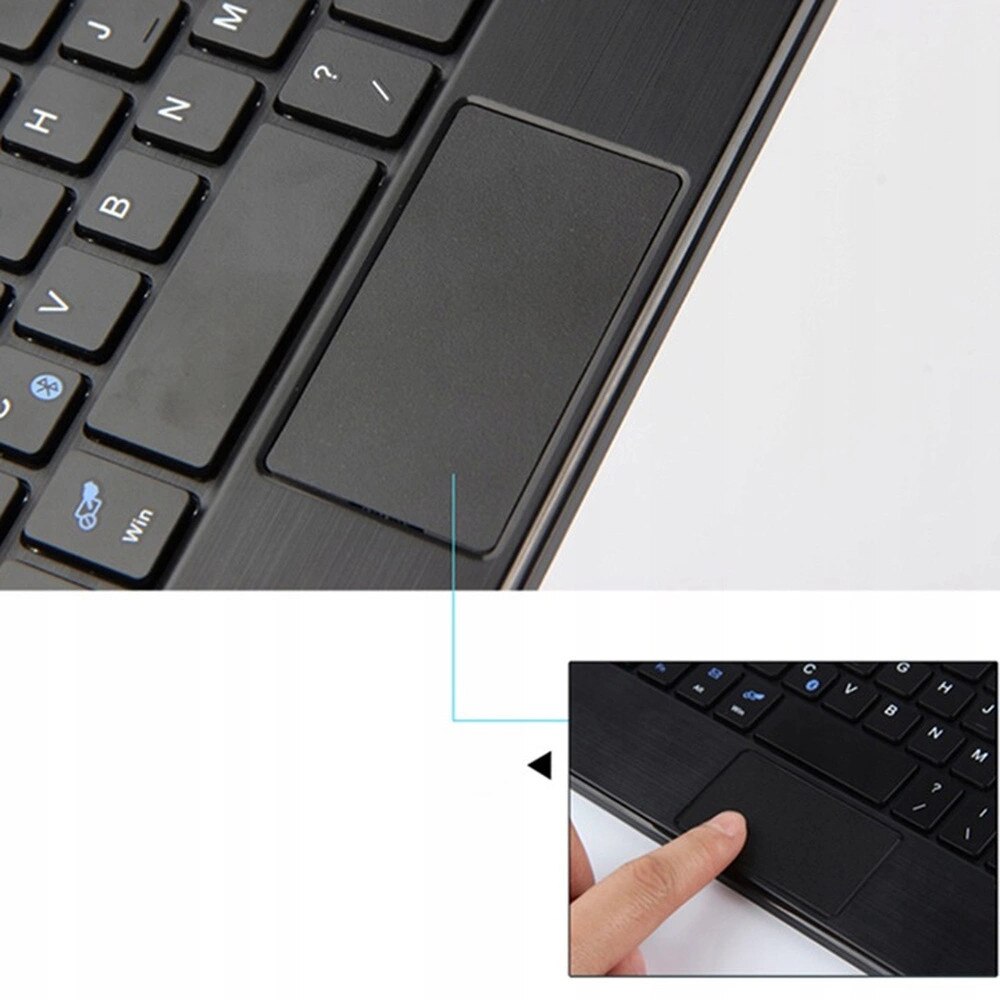 Husa cu tastatura Bluetooth pentru tableta 11.2", neagra, set complet