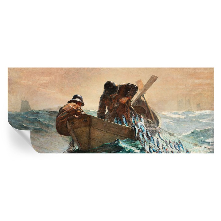 Fototapet autocolant, tulup, Aventura pe mare, albastru, 250x104cm, rezistent la murdarie și umiditate