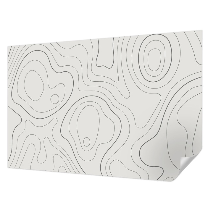 Öntapadós Tapéta Fali Dekoráció, Wallfluent, Folyadékvezetékek, Fehér, 104 x 70 cm, Dekoráció, Falra, 010170060170000088541