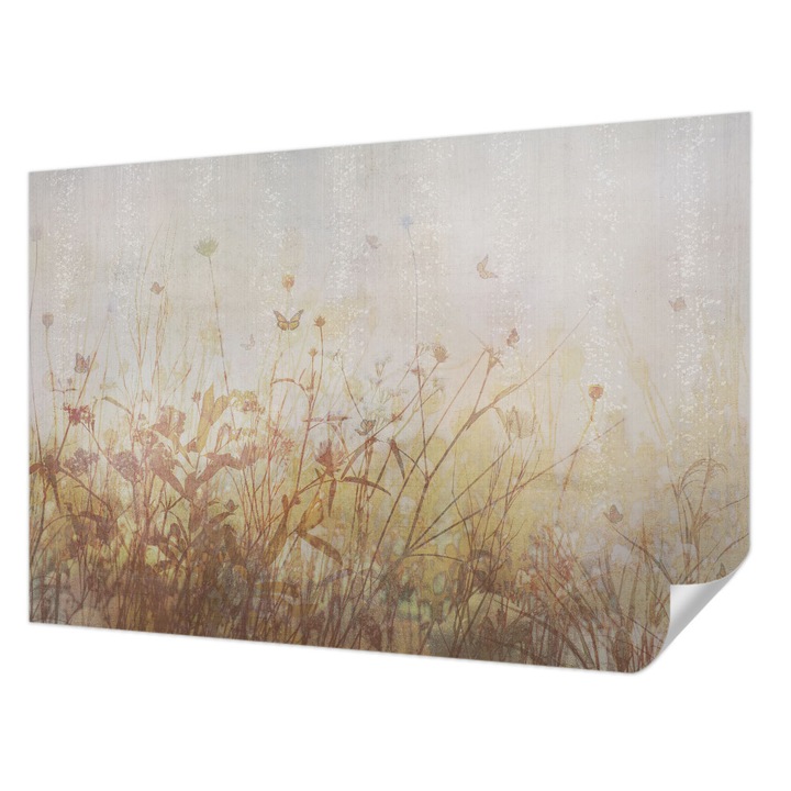 Öntapadós Dekor Tapéta, Wallfluent, Réti harmónia, Bézs, 104 x 70 cm, Dekoráció, Falra, 010170060170000285251