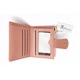 Portofel dama roz elegant, portmoneu din piele ecologica, incapator pentru carduri si numerar, cu inchidere, design stilat, ideal pentru cadou, modern si functional