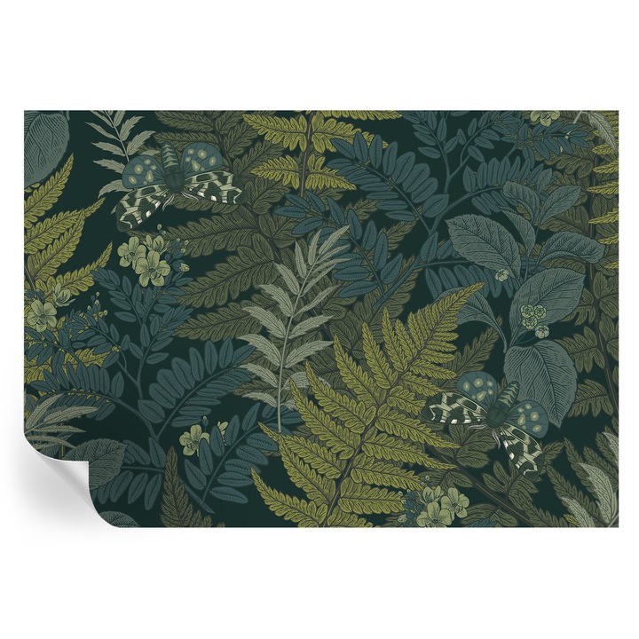 Fototapet autocolant Tulup, Eleganta verde, 208x146cm, lavabil, pentru bucatarie si baie