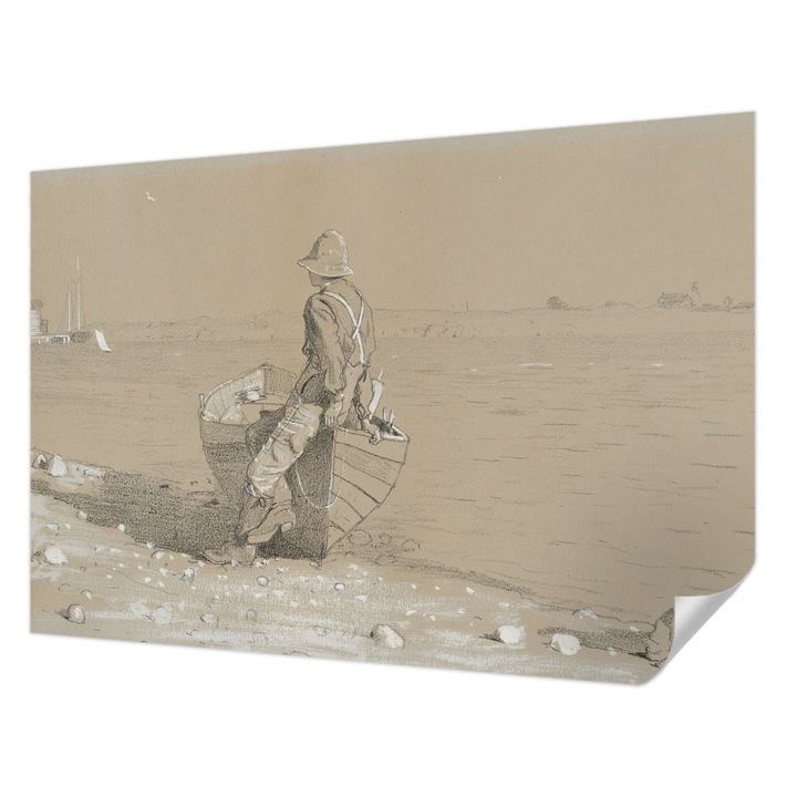 Fali Fotótapéta Autodeziv, Wallfluent, Scena nostalgica, Gri, 152 x 104 cm, Adeziv Puternic, Usor De Montat Si Rezistent, 010170060180000285390