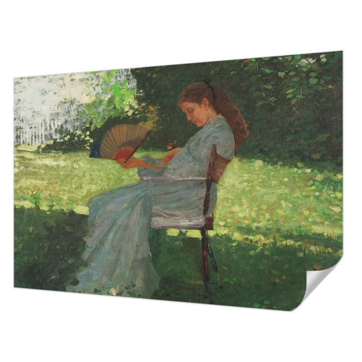 Fali Fotótapéta Autocolant, Wallfluent, Armonie de vara, Verde, 152 x 104 cm, Pentru Interior, Usor De Curatat, 010170060180000285586