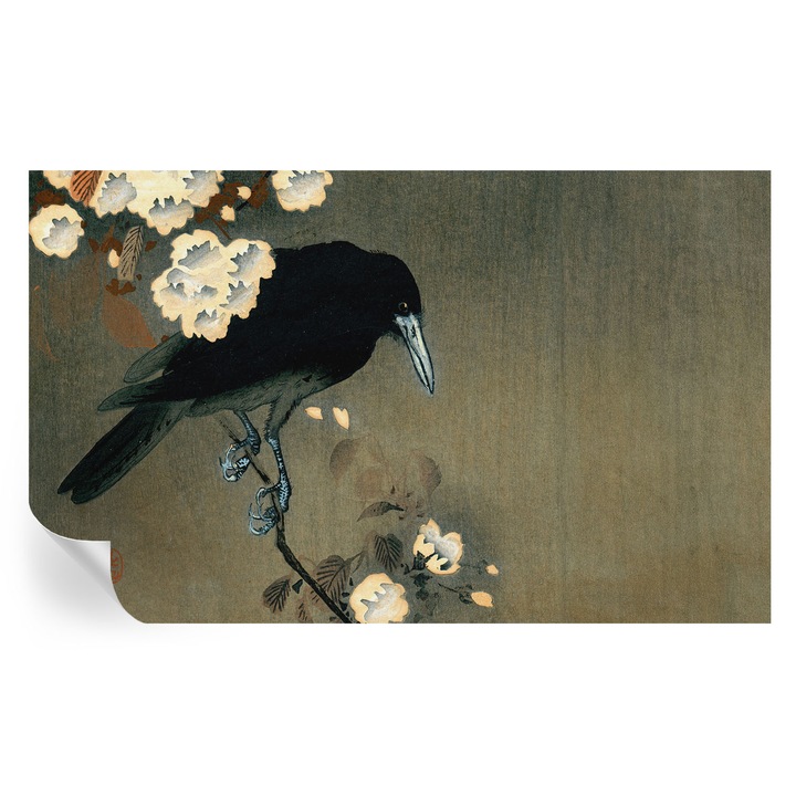 Tapet autocolant, tulup, natură exotică, 416x254cm, gri, detasabil