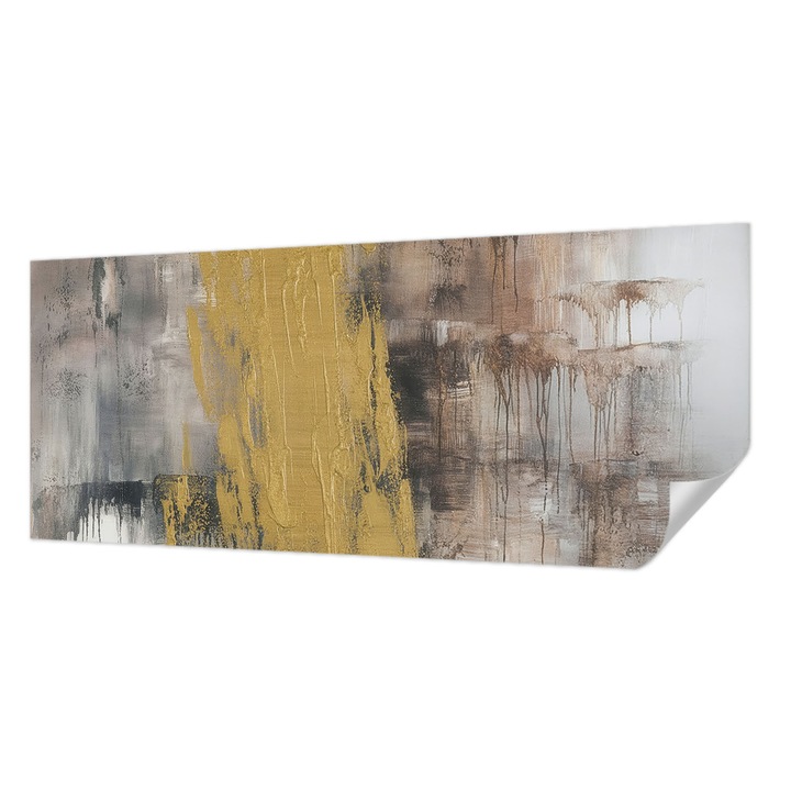 Fali Fotótapéta Autocolant, Wallfluent, Viziune abstracta, Gri, 250 x 104 cm, Pentru Perete, Rezistente La Apa, Umiditate Si Pete, 010170060020000284839