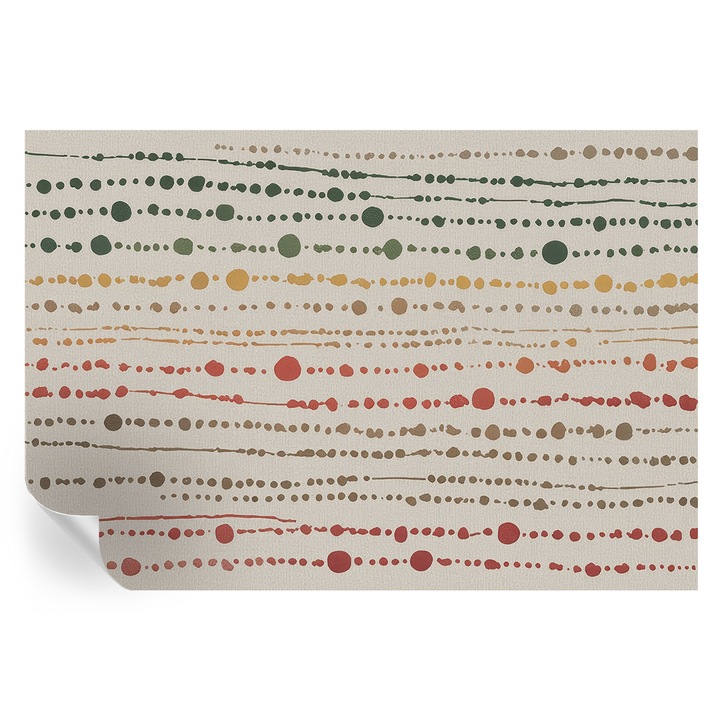 Tapet autocolant Tulup, puncte colorate, verde, 152x104cm