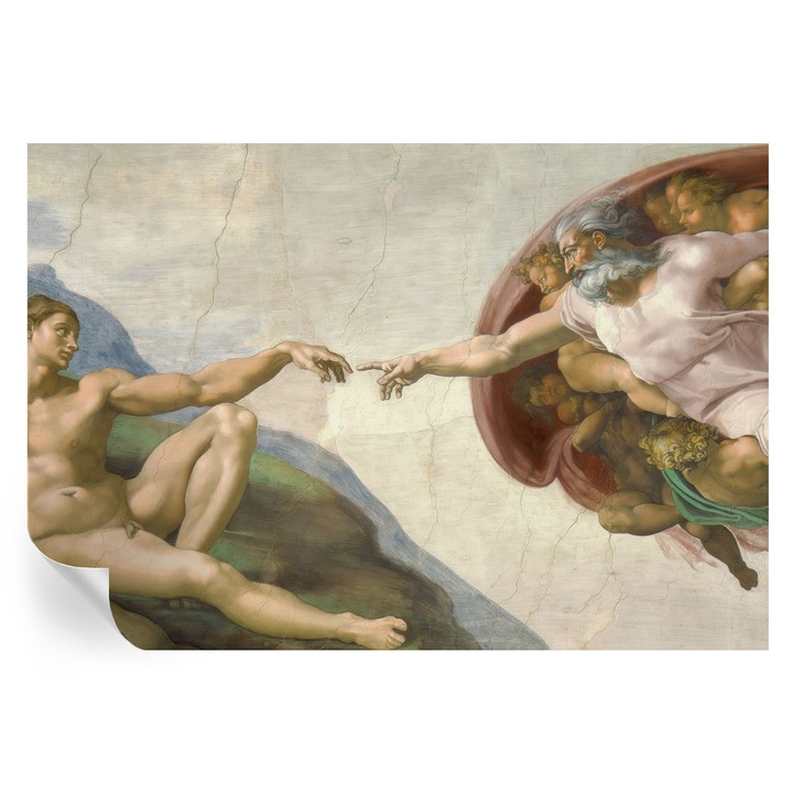 Fototapet autocolant, tulup, Contact spiritual, bej, 152x104cm