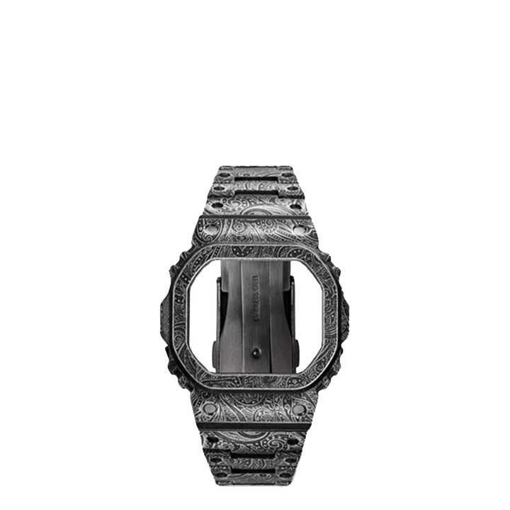 Kit de modificare, model paisley retro, constructie din otel inoxidabil, negru, pentru DW-H5600