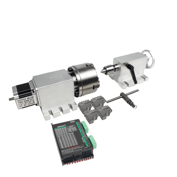 Комплект ротационна скоростна кутия, 3 чука, 50:1, метал, 115 мм, съвместима с NEMA23