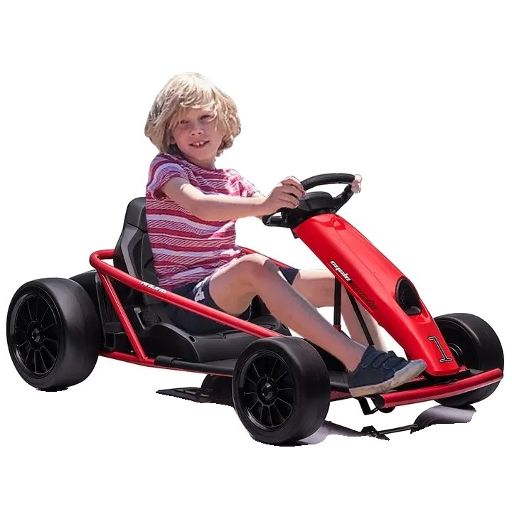 Kart electric pentru copii, viteza mare, sigura, rosie, 110x77x54cm