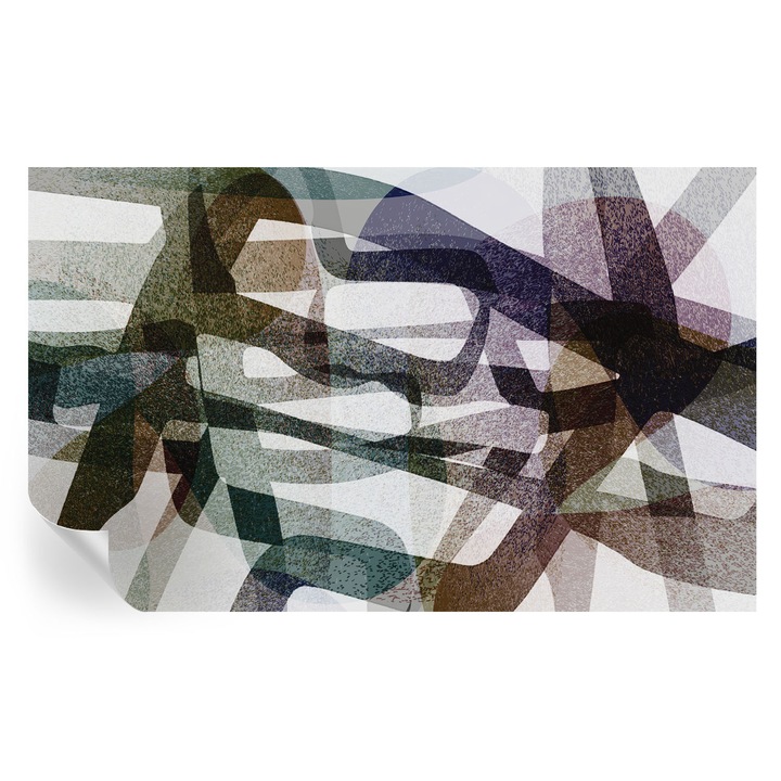 Öntapadós Dekor Tapéta, Tulup, Színes íjak, Fekete, 416 x 254 cm, Dekoráció, Modern Belsőépítészeti Dekoráció, 010170060070000284784