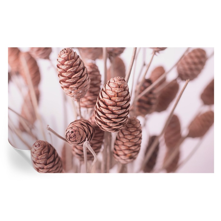 Öntapadós Fotótapéta Falra, Tulup, Természetes elegancia, Barna, 416 x 254 cm, Dekoráció, Klasszikus, 010170060070000284891