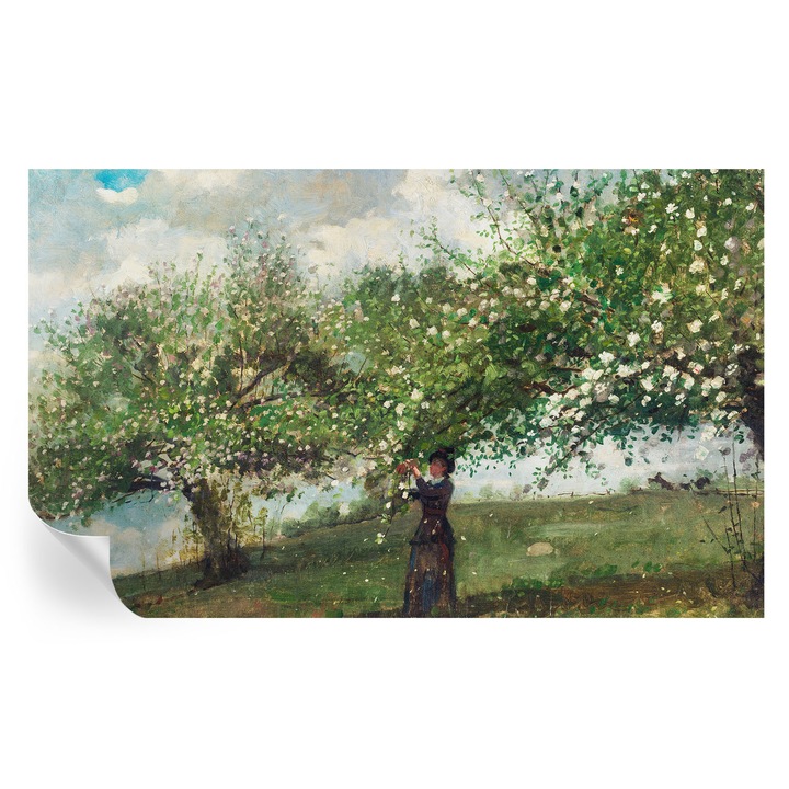 Öntapadós Tapéta Falra, Tulup, Tavaszi jelenet, Zöld, 416 x 254 cm, Dekoráció, Nedvességálló, 010170060070000285461