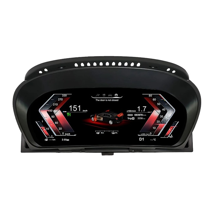 LCD műszerfal, virtuális interfész, 12,3 hüvelyk, 1920x720, 4x45W, 12V, kompatibilis BMW X5 E70 X6 E71 2006-2013