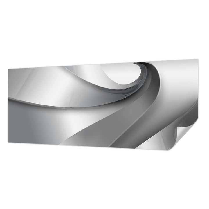 Fali Fotótapéta Autocolant, Wallfluent, Spirale geometrice, Gri, 250 x 104 cm, Pentru Interior, Usor De Curatat, 010170060020000003076