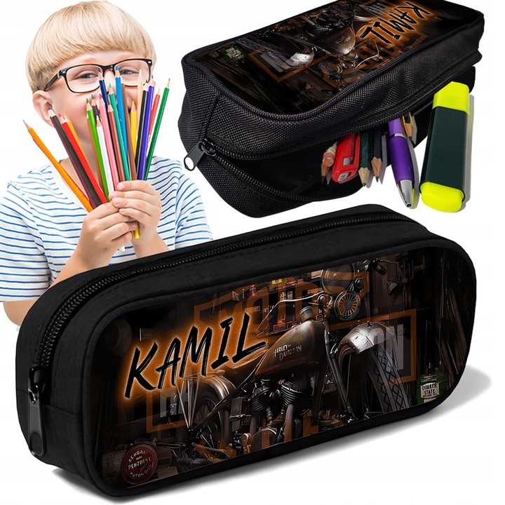 Piornik personalizat, tuba, 10x20x5cm, poliester, imprimeu colorat