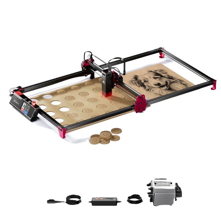 Masina de gravat laser, 10W, viteza mare, 40x88cm, multicolor