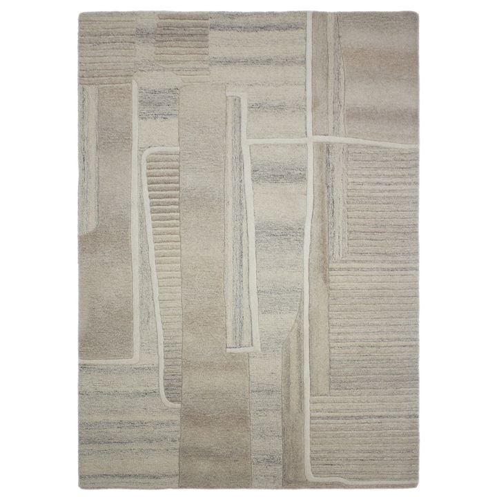 Covor LIRA WOOL NATURAL 160X230 NATURAL ABSTRACT RECTANGLE 100% Lana