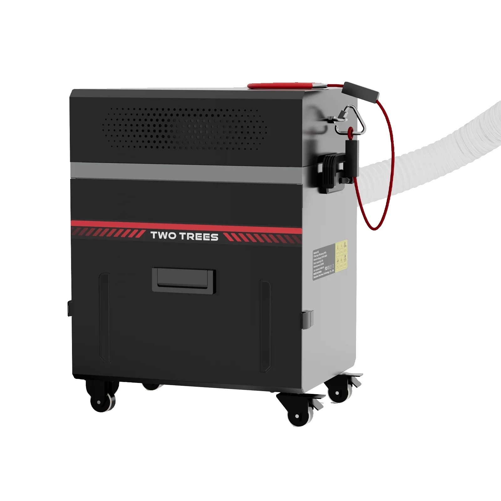 Aspirator cu capacitate mare de colectare a prafului, functionare silentioasa, negru, 450x595x540mm