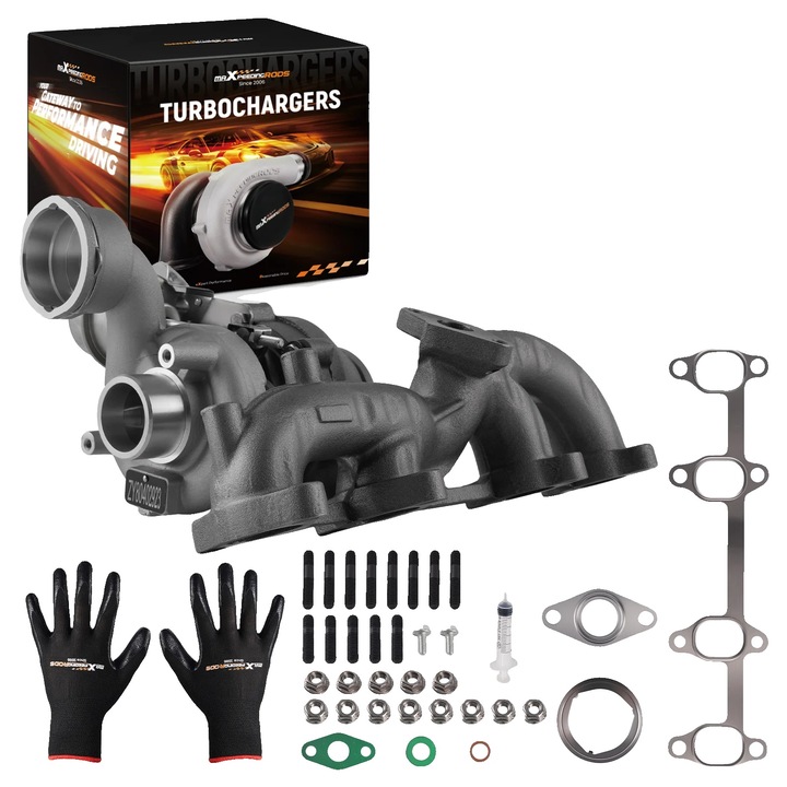 Turbocharger, 41x33x24cm, 9kg, 105HP, set compatibil Audi A3 1.9 TDI