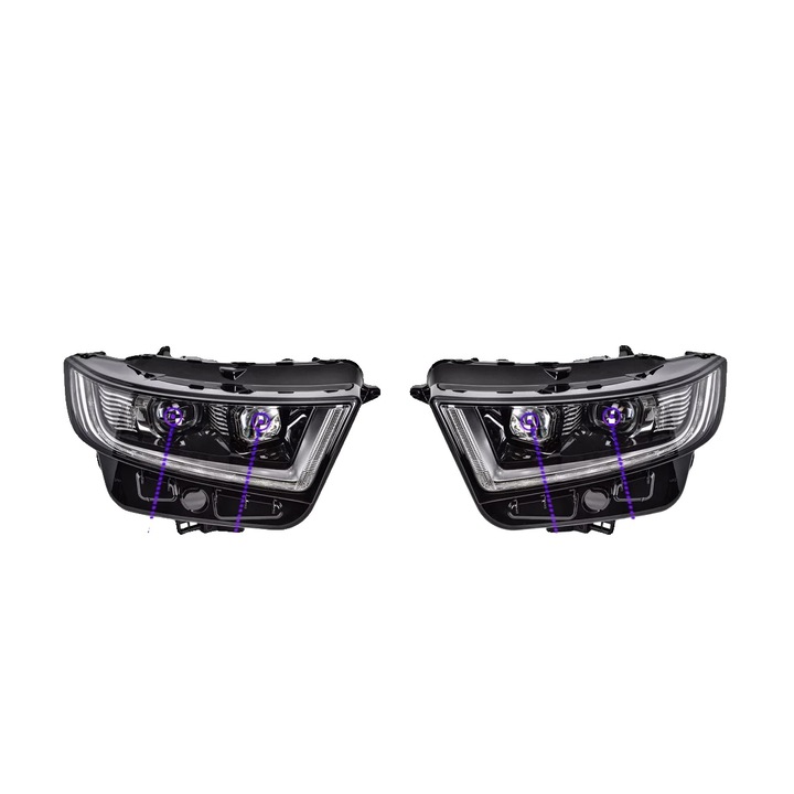 Faruri auto LED, 2 buc, instalare usoara, 2015-2019, lumina alba rece, dimensiuni standard