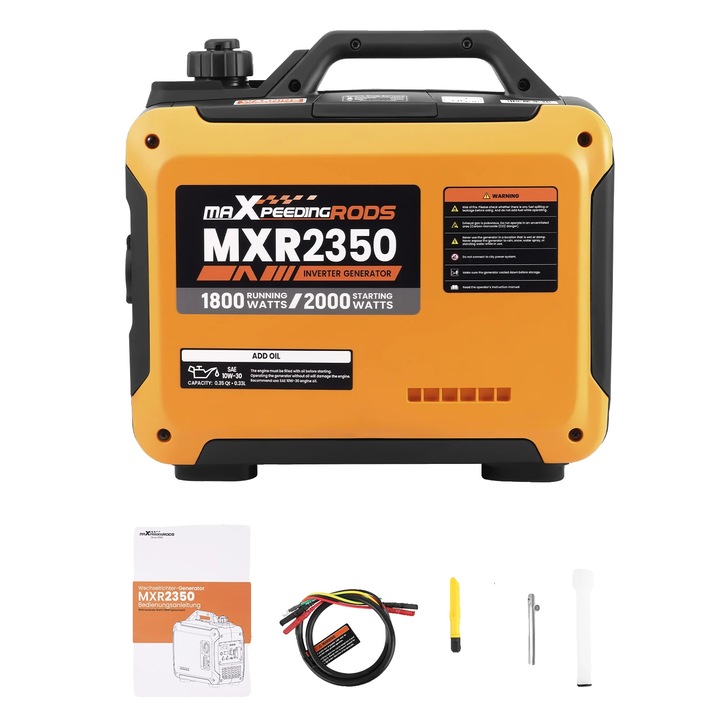 Generator electric portabil, 1800W, functionare silentioasa, 79.7cc, 2.4 litri