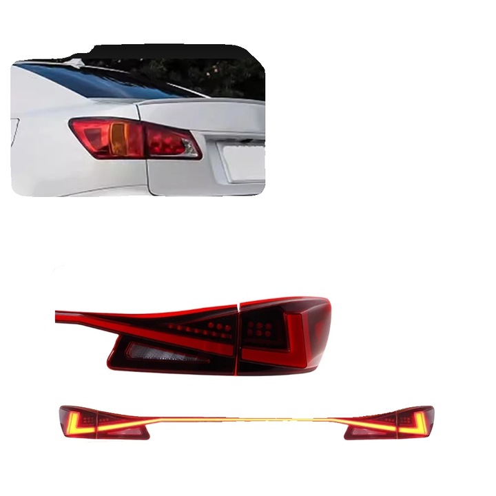 Asamblare Lampa Spate, Red, 12V, 3 inches, pentru Lexus IS250 IS300 2006-2012