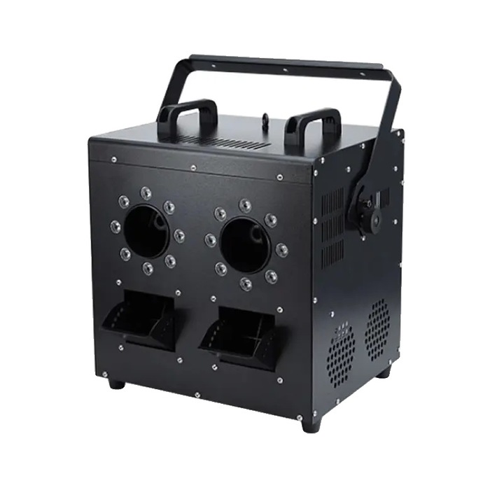 Masina de fum cu bule, 1500W, 2 orificii, efecte de iluminare LED, 32.5x43x38.5cm, alimentare AC