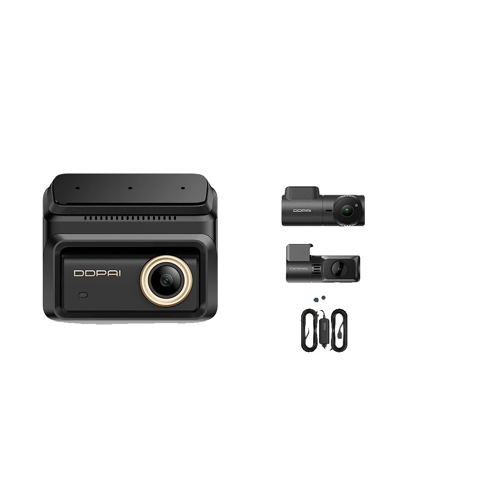 Camera auto DVR, 4K, 3 canale, 256G SD Card, 135° unghi de vizualizare ...