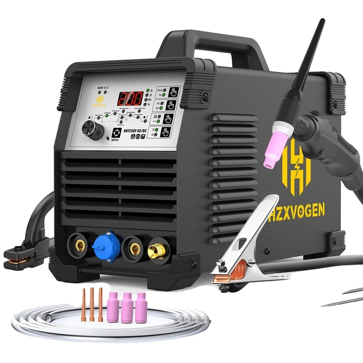 Aparat de sudura, HVT250P, TIG si MMA, 200A, 220V, portabil, din aluminiu
